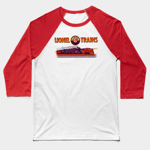 Lionel Vintage Model Trains USA Baseball T-Shirt by Midcenturydave